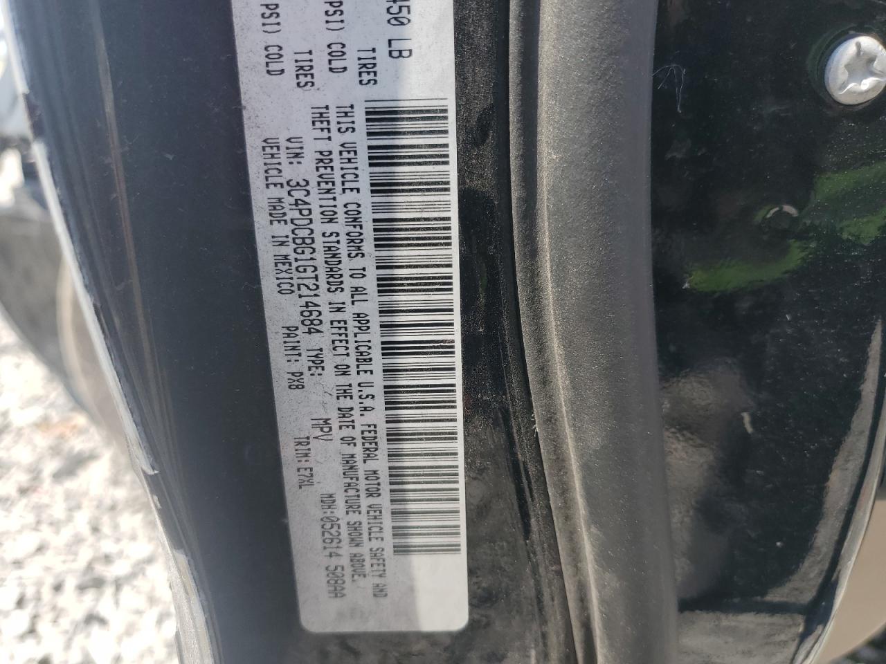 2016 Dodge Journey Sxt VIN: 3C4PDCBG1GT214684 Lot: 71853305