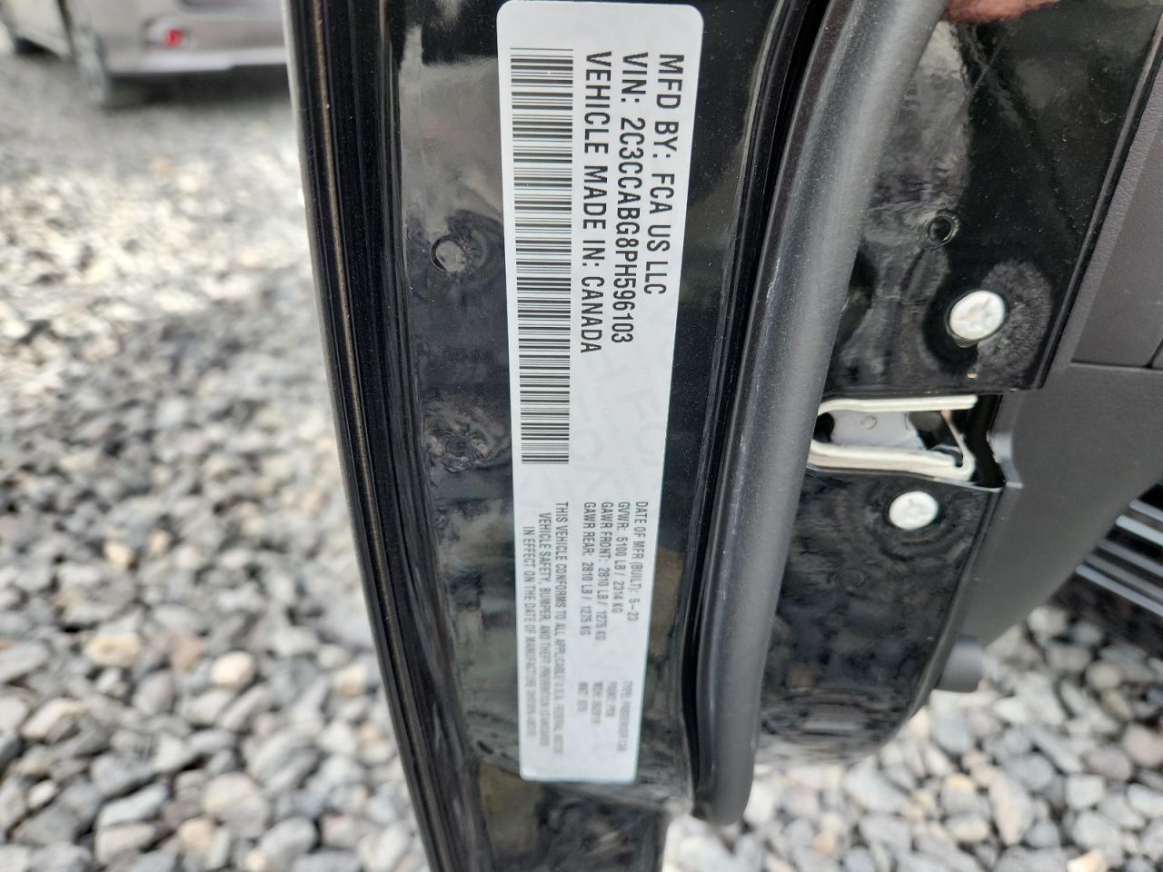 2023 Chrysler 300 S VIN: 2C3CCABG8PH596103 Lot: 71770925