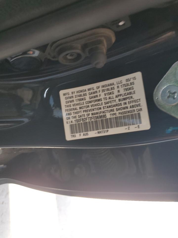 2015 Honda Civic Se VIN: 19XFB2F72FE069695 Lot: 71908555