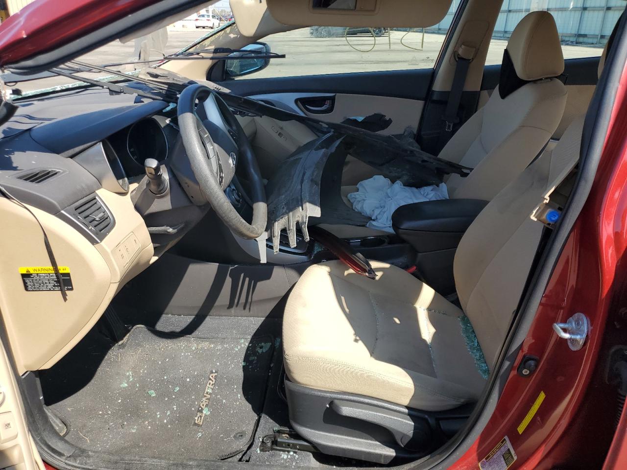 2012 Hyundai Elantra Gls VIN: KMHDH4AE5CU393580 Lot: 80104535