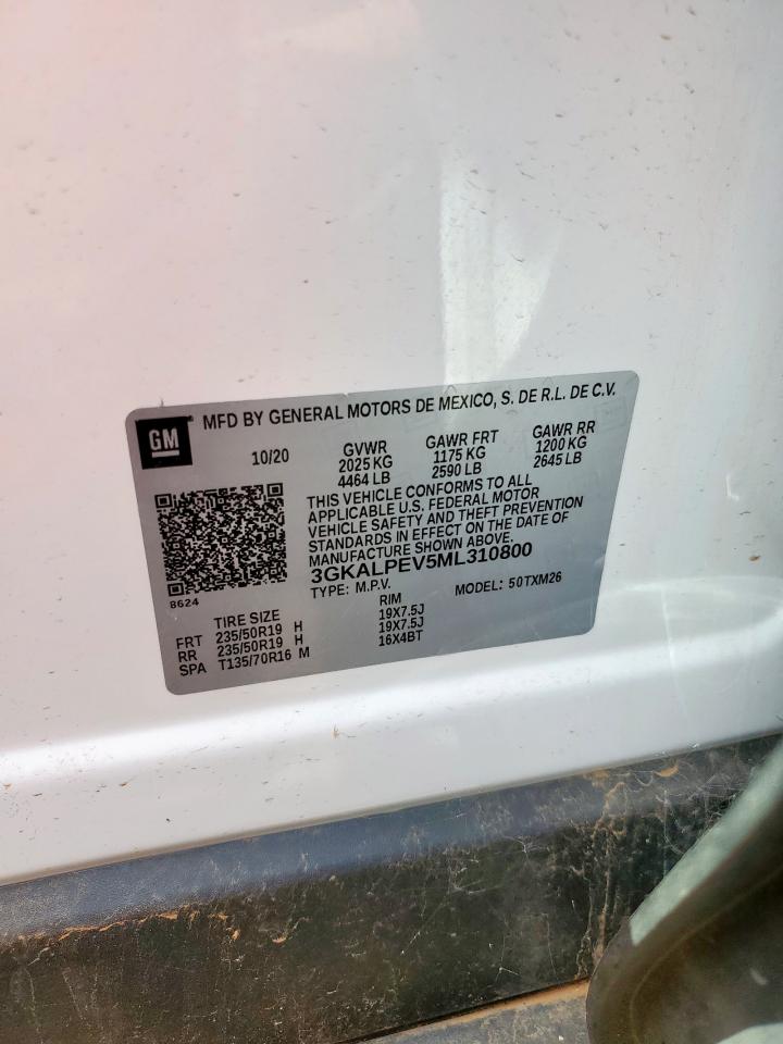 2021 GMC Terrain Slt VIN: 3GKALPEV5ML310800 Lot: 80692105