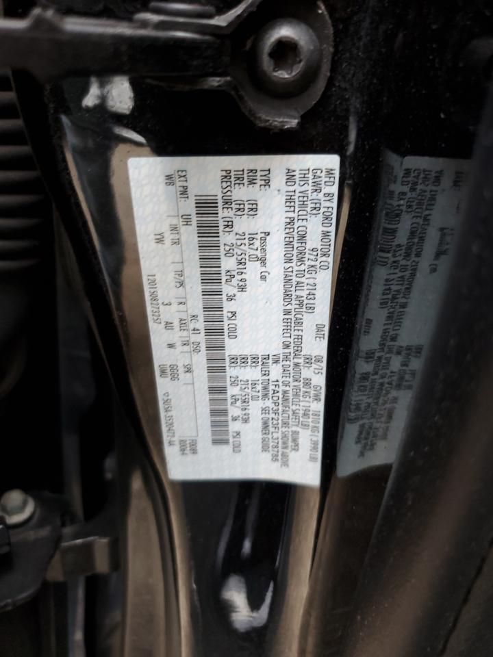 2015 Ford Focus Se VIN: 1FADP3F23FL378785 Lot: 81695275