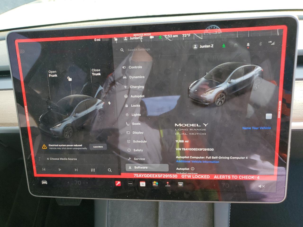 2025 Tesla Model Y VIN: 7SAYGDEEXSF291530 Lot: 81157765