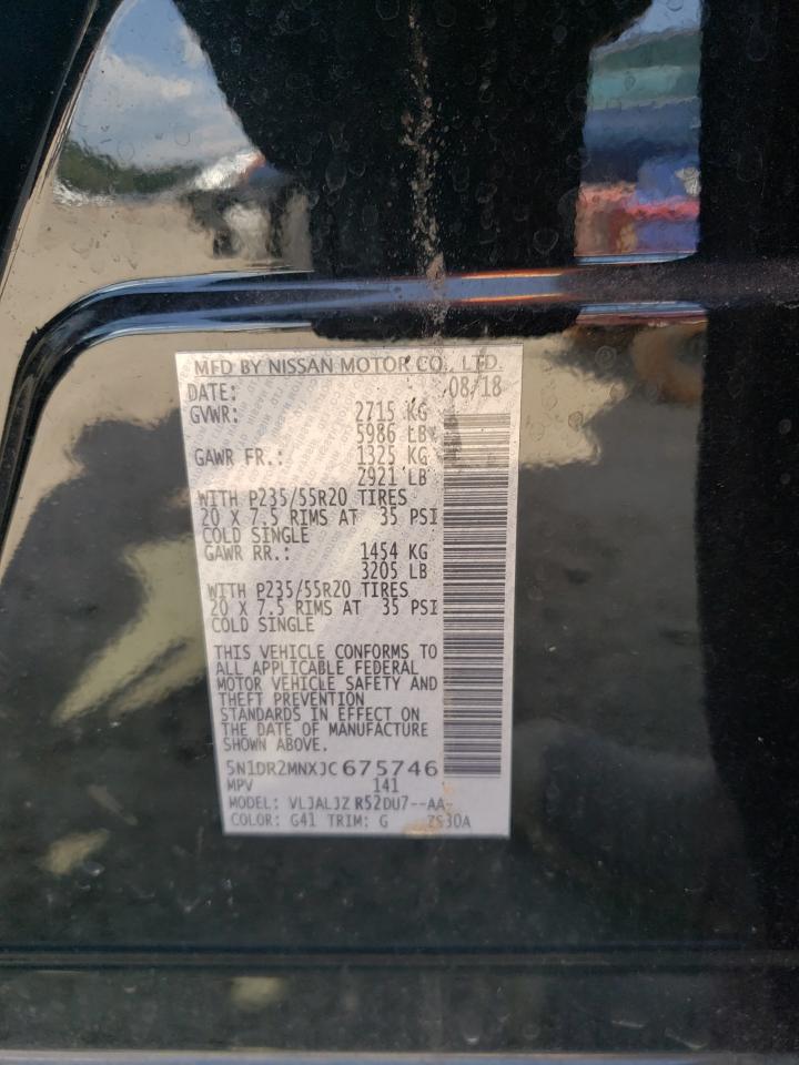 2018 Nissan Pathfinder S VIN: 5N1DR2MNXJC675746 Lot: 71043875