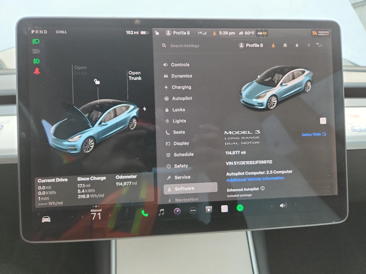 2018 Tesla Model 3 VIN: 5YJ3E1EB2JF098112 Lot: 71870875