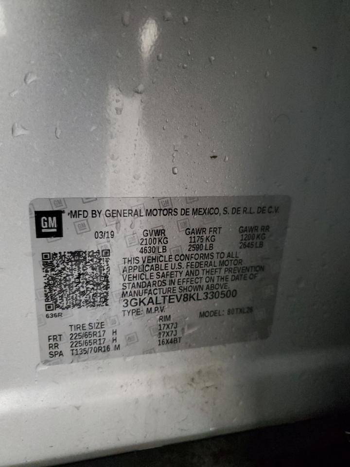 2019 GMC Terrain Sle VIN: 3GKALTEV8KL330500 Lot: 84200595