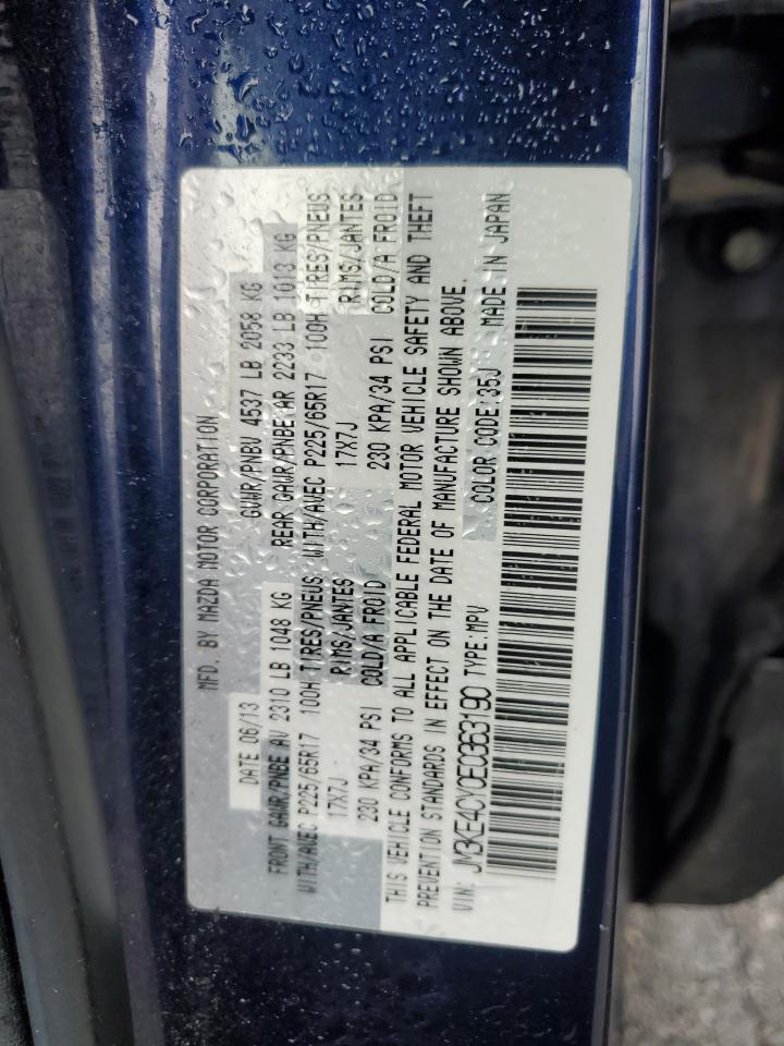 2014 Mazda Cx-5 Touring VIN: JM3KE4CY0E0363190 Lot: 82087545