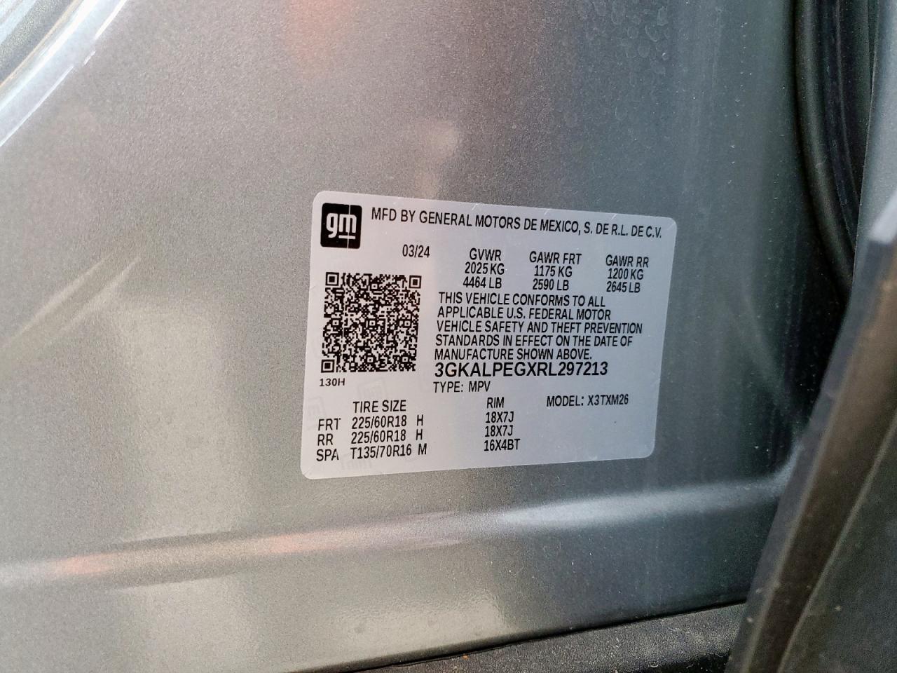 2024 GMC Terrain Slt VIN: 3GKALPEGXRL297213 Lot: 80479005