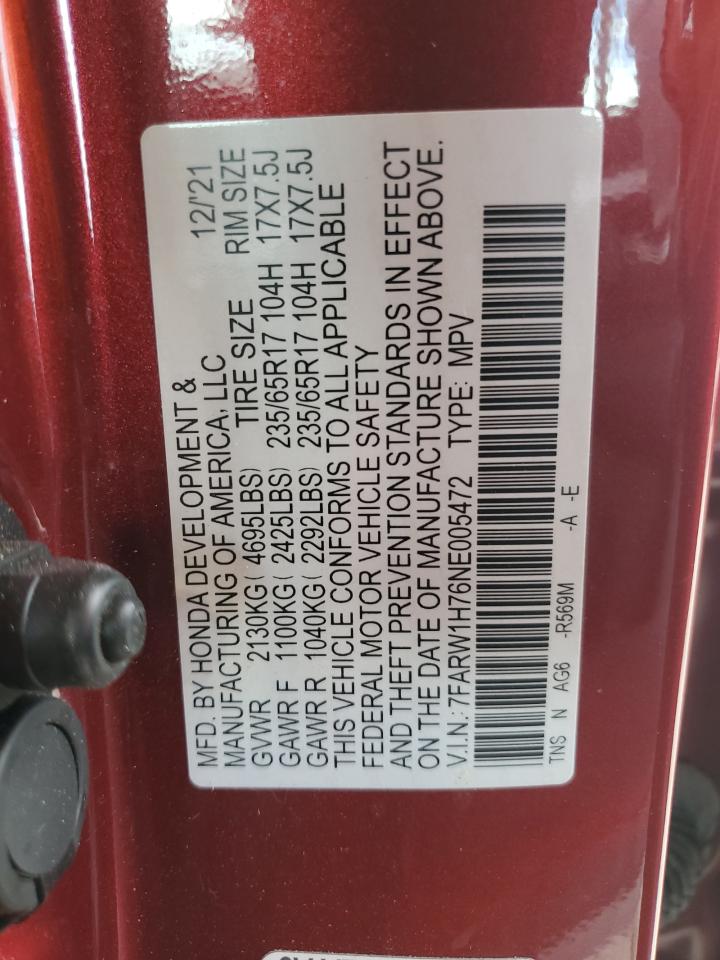 2022 Honda Cr-V Se VIN: 7FARW1H76NE005472 Lot: 81579755