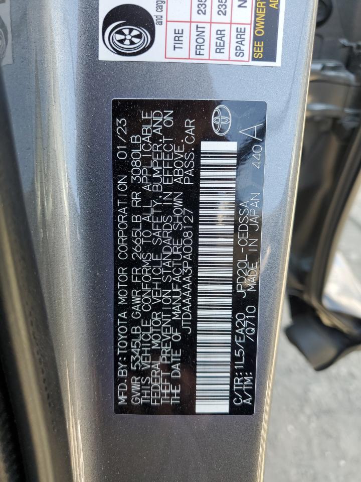 2023 Toyota Mirai Xle VIN: JTDAAAAA3PA008127 Lot: 80410745