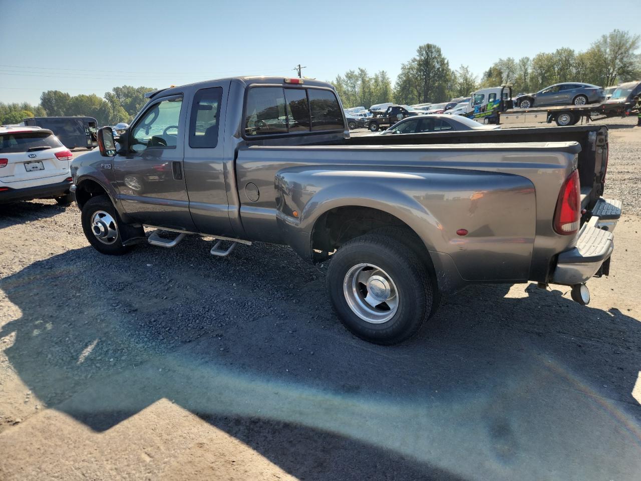 2003 Ford F350 Super Duty grey pickup diesel 1FTWX33PX3EC20060 photo #3