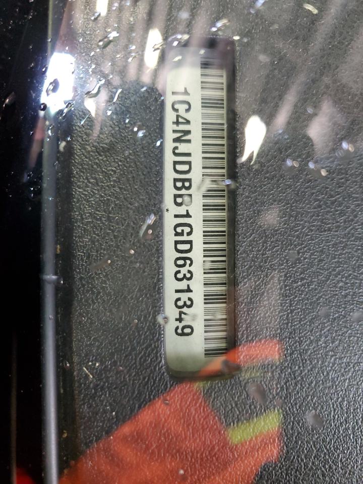 2016 Jeep Compass Sport VIN: 1C4NJDBB1GD631349 Lot: 71890985