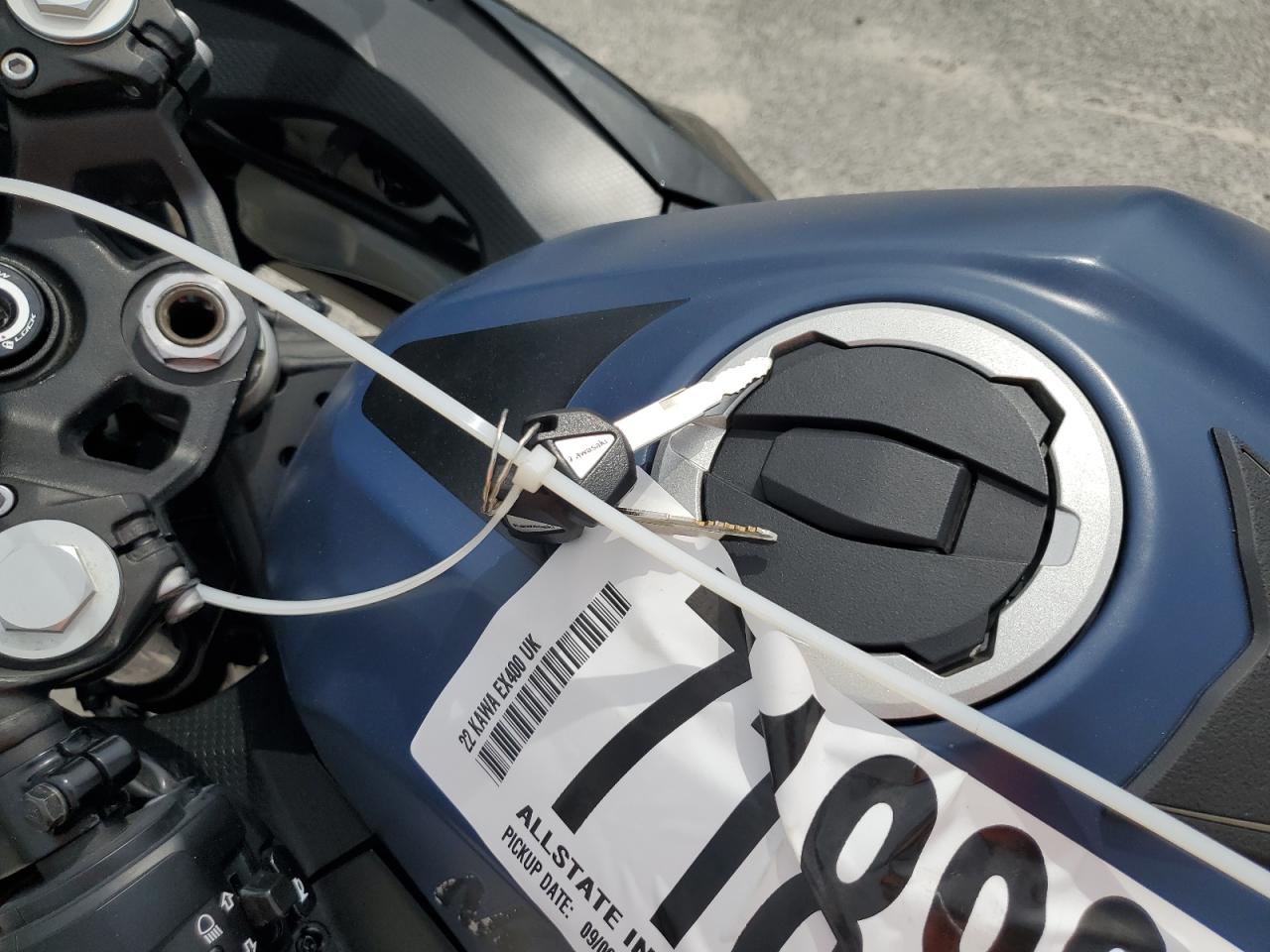 2022 Kawasaki Ex400 VIN: JKAEXKG1XNDAH2134 Lot: 71889645