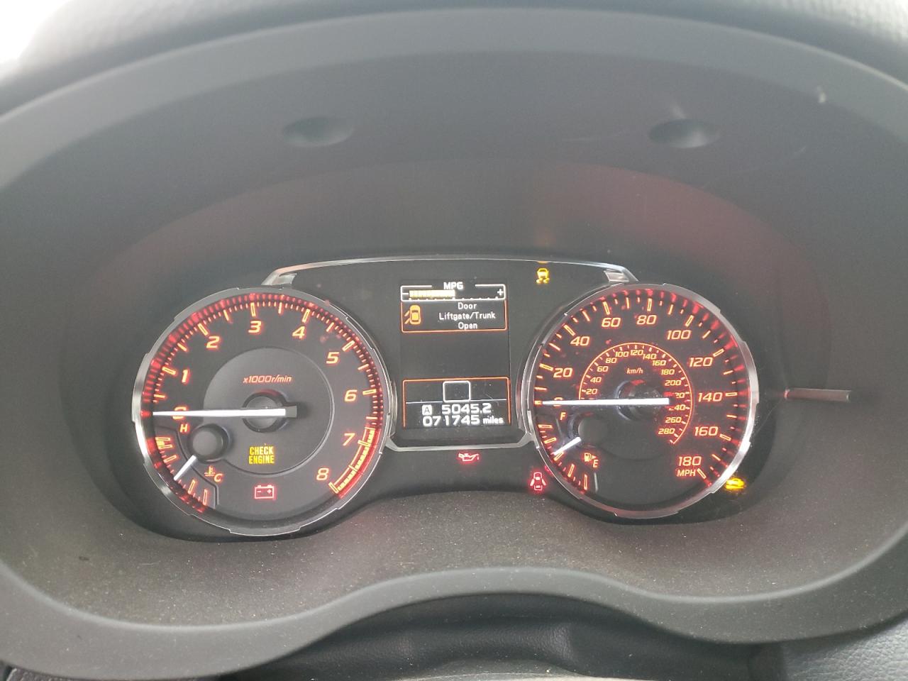 2017 Subaru Wrx VIN: JF1VA1B65H9820842 Lot: 72082065