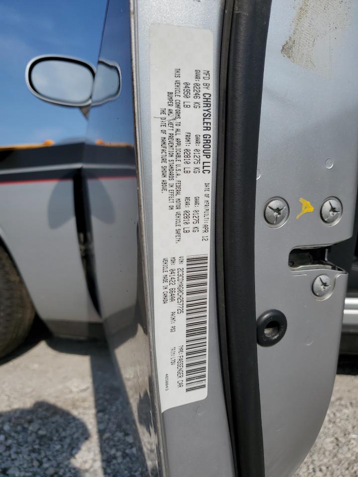 2012 Dodge Challenger Sxt VIN: 2C3CDYAG0CH257725 Lot: 71999385