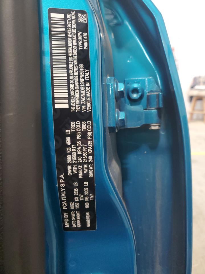 2022 Jeep Renegade Latitude VIN: ZACNJDB13NPN59198 Lot: 81131175