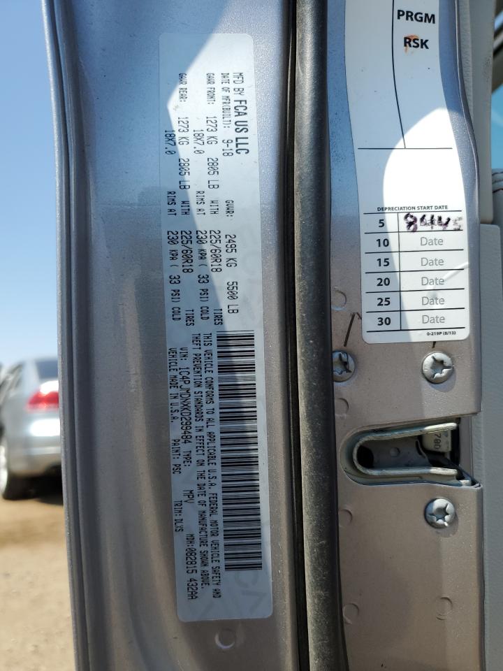 2019 Jeep Cherokee Limited VIN: 1C4PJMDNXKD299484 Lot: 70094705