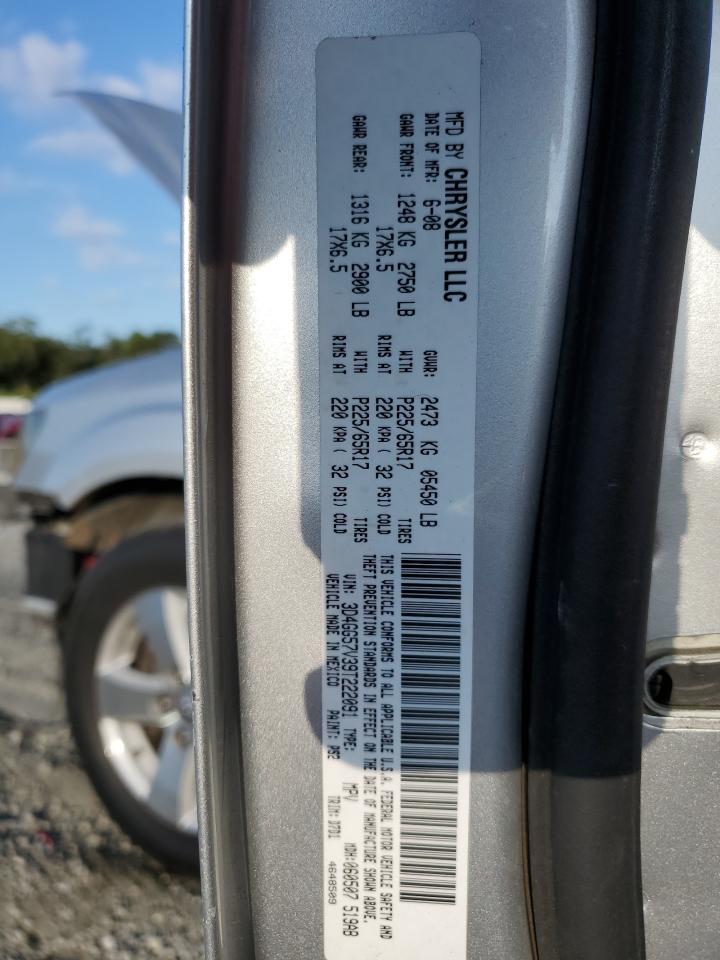 2009 Dodge Journey Sxt VIN: 3D4GG57V39T222091 Lot: 80074515