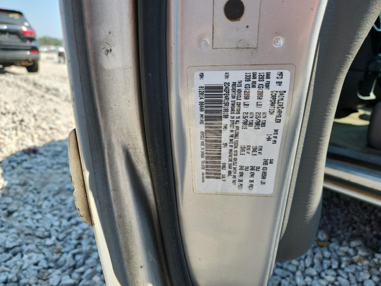 2005 Dodge Grand Cara VIN: 2D4GP24R15R108190 Lot: 80565135