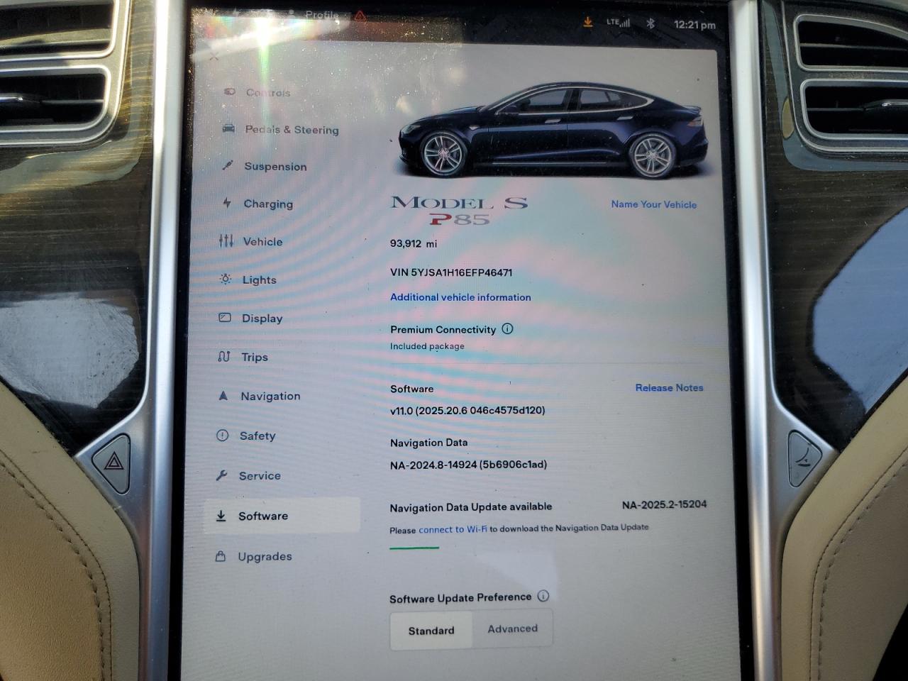 2014 Tesla Model S VIN: 5YJSA1H16EFP46471 Lot: 71889115