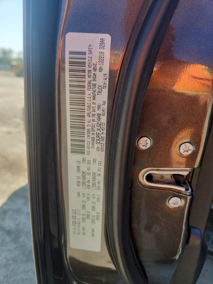2018 Ram 2500 Laramie VIN: 3C6UR5FJXJG214048 Lot: 71067155
