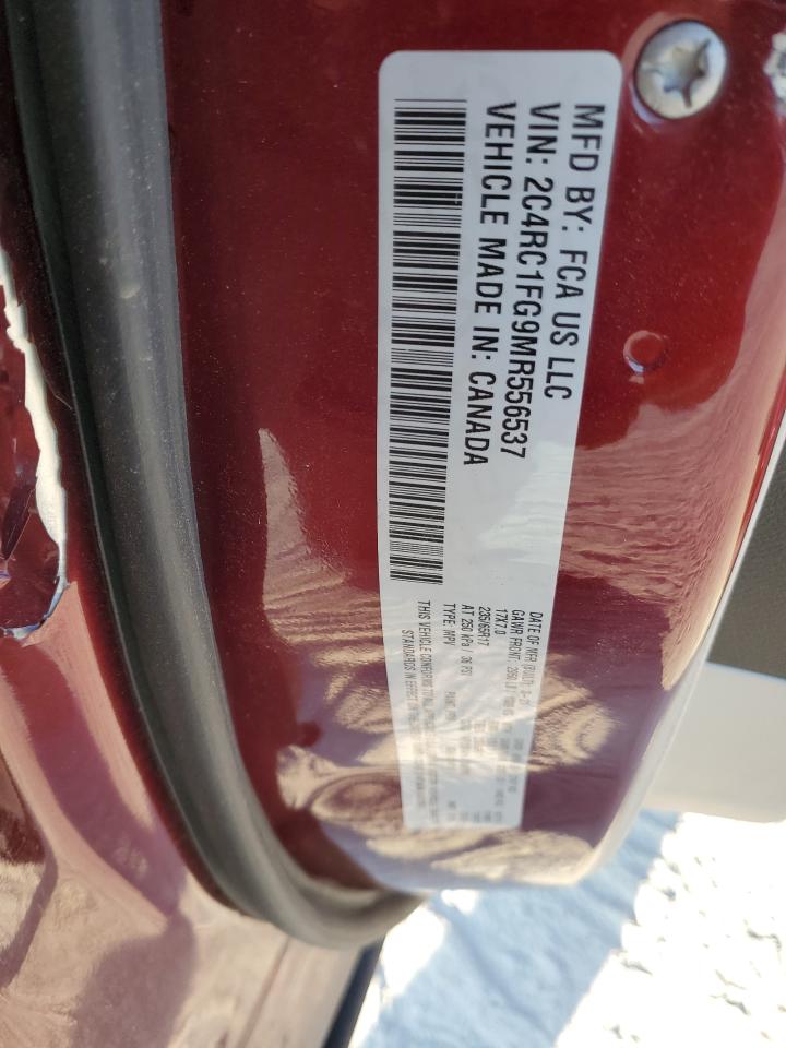 2021 Chrysler Pacifica Touring VIN: 2C4RC1FG9MR556537 Lot: 80868655