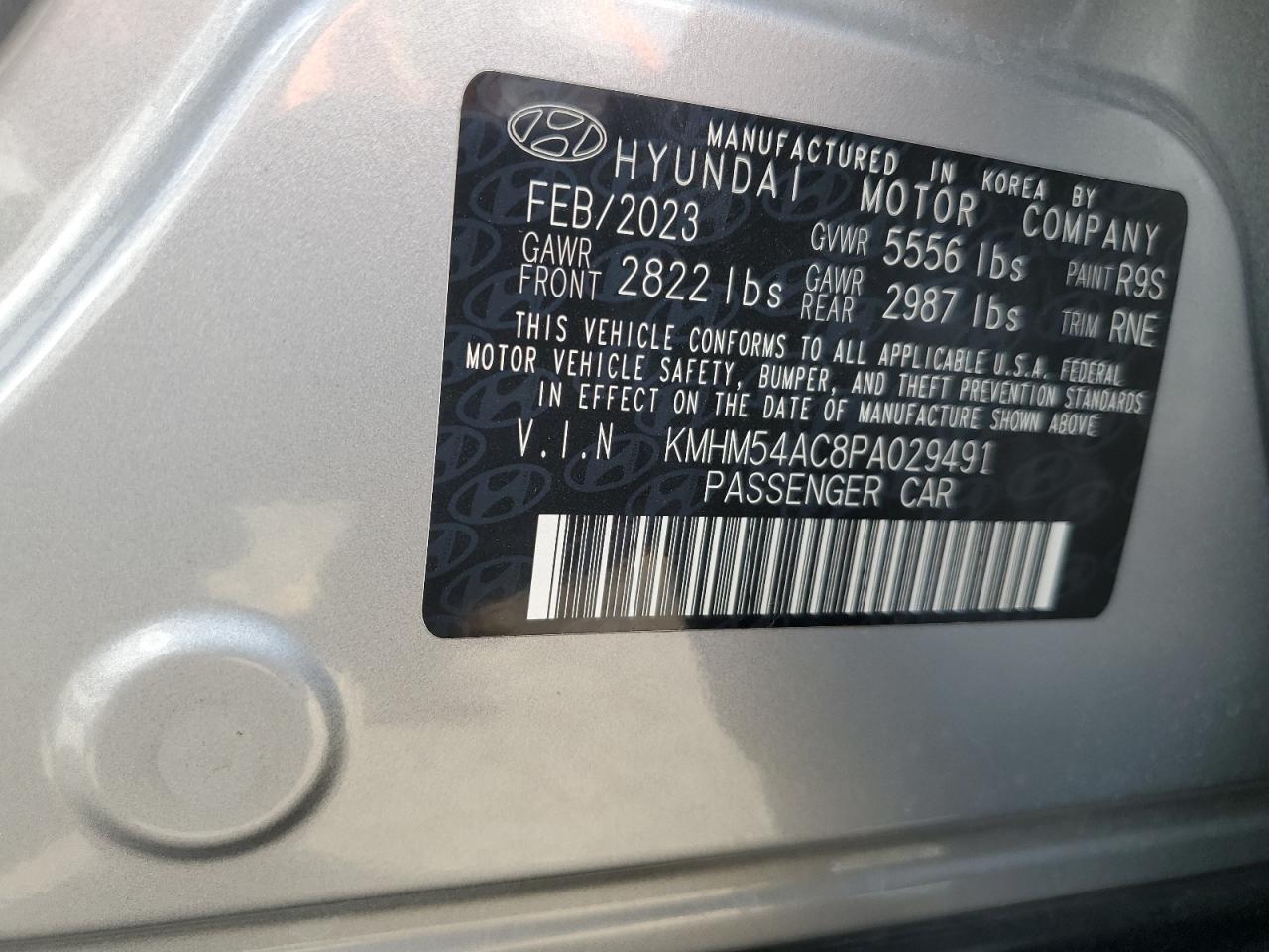 2023 Hyundai Ioniq 6 Limited VIN: KMHM54AC8PA029491 Lot: 83980315