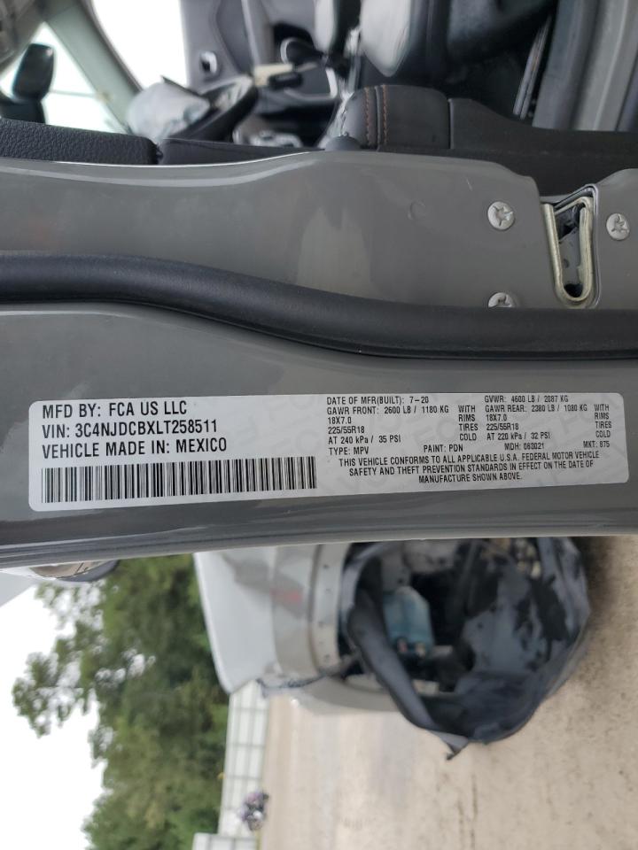 2020 Jeep Compass Limited VIN: 3C4NJDCBXLT258511 Lot: 84430275