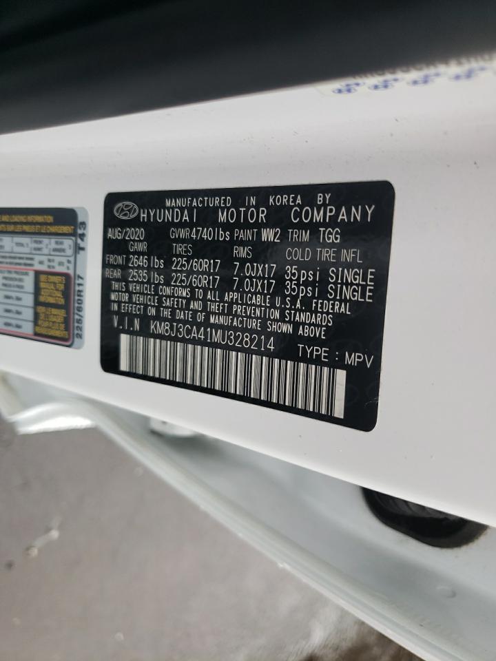 2021 Hyundai Tucson Limited VIN: KM8J3CA41MU328214 Lot: 83759975