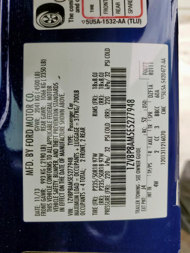 2014 Ford Mustang VIN: 1ZVBP8AM5E5277948 Lot: 84272475