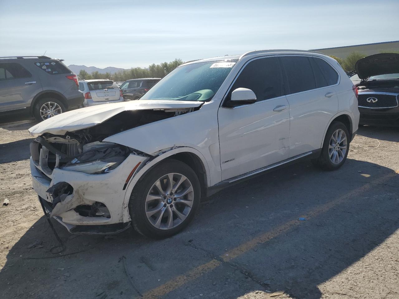 2015 BMW X5 xDrive50I white suv gas 5UXKR6C57F0J79489 photo #1