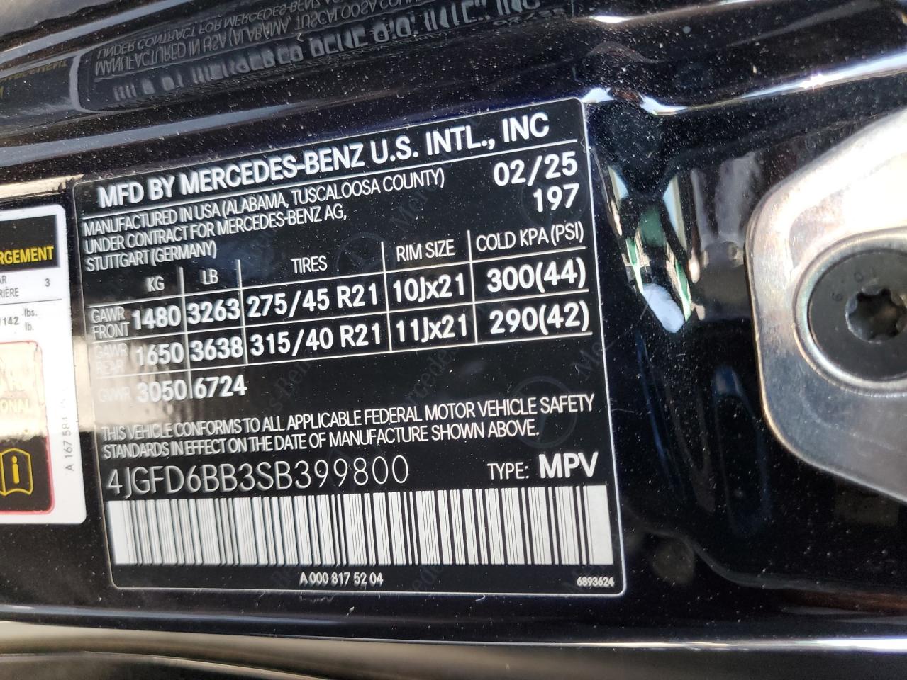 2025 Mercedes-Benz Gle Coupe Amg 53 4Matic VIN: 4JGFD6BB3SB399800 Lot: 71607185