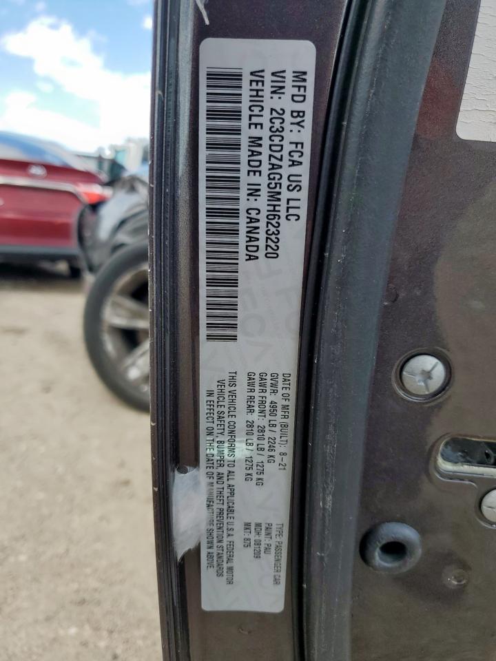 2021 Dodge Challenger Sxt VIN: 2C3CDZAG5MH623220 Lot: 81601045