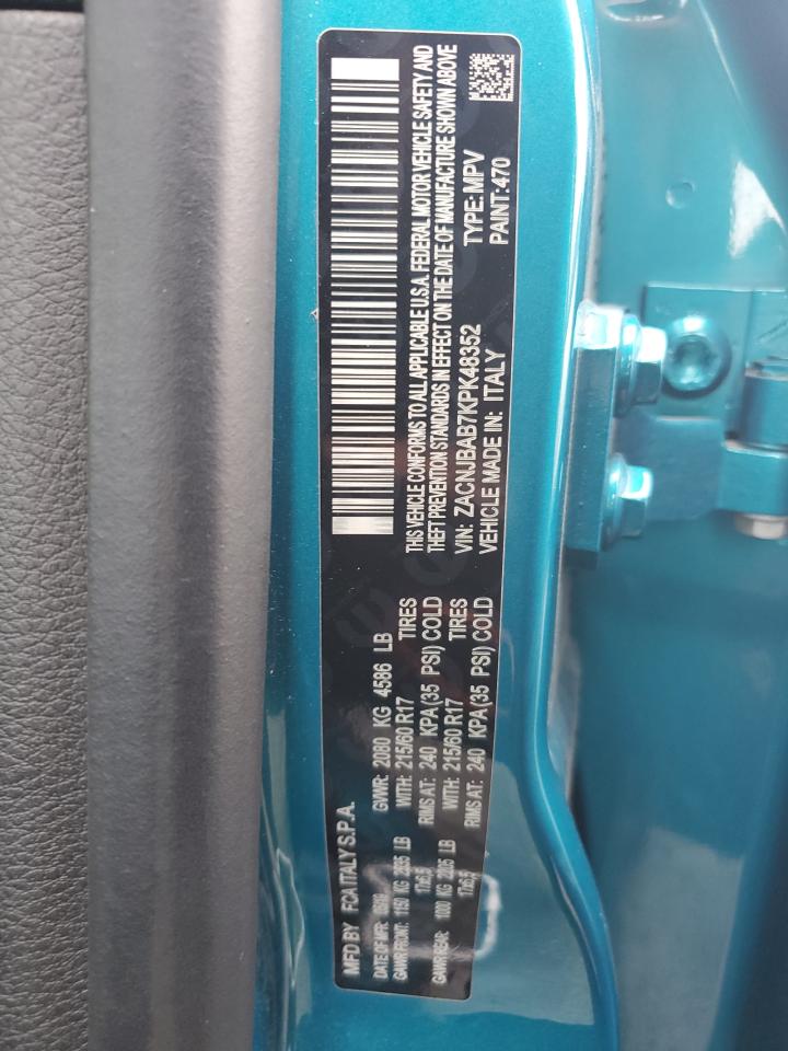 2019 Jeep Renegade Sport VIN: ZACNJBAB7KPK48352 Lot: 81769845