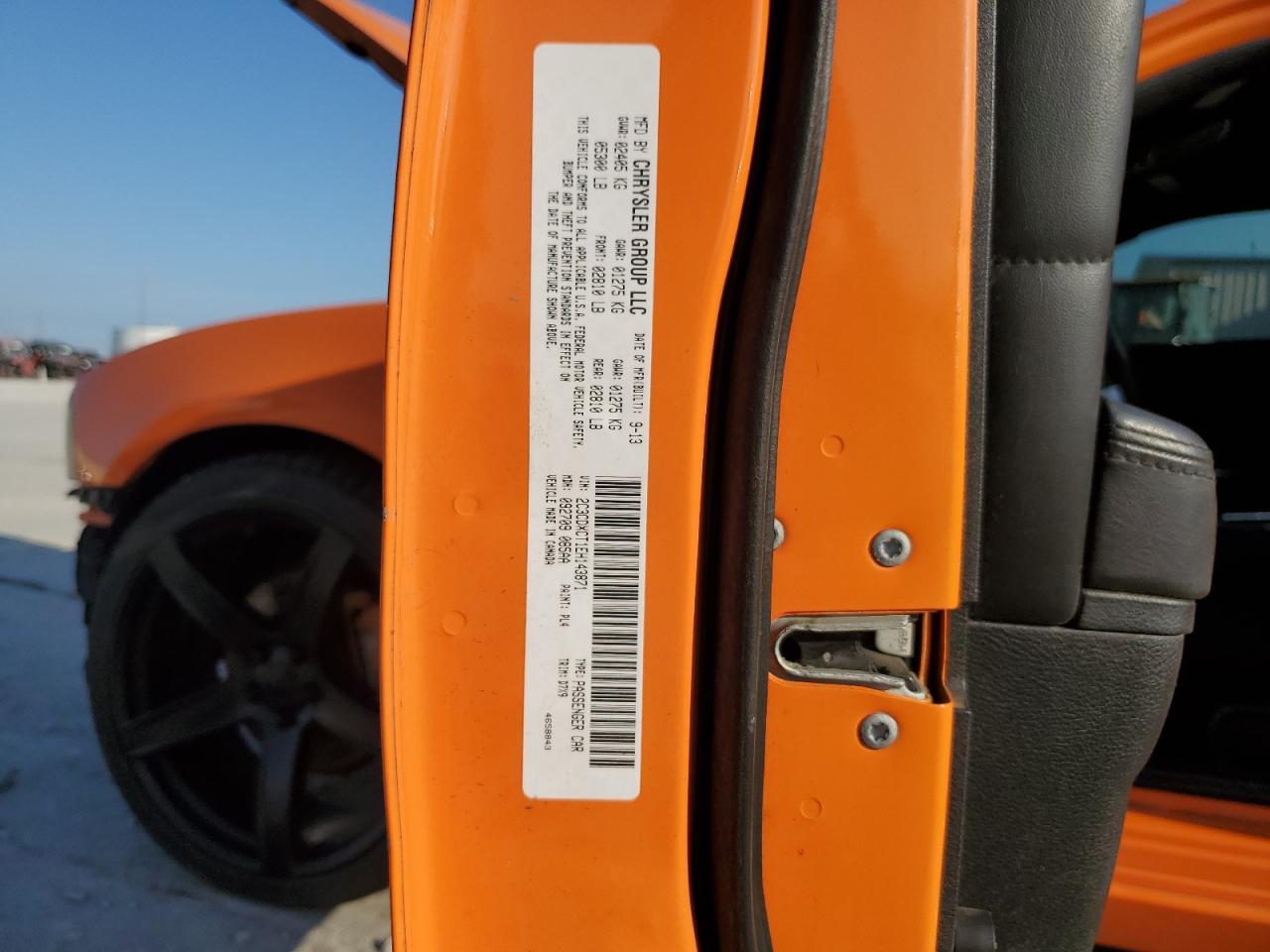 2014 Dodge Charger R/T VIN: 2C3CDXCT1EH143871 Lot: 70385585