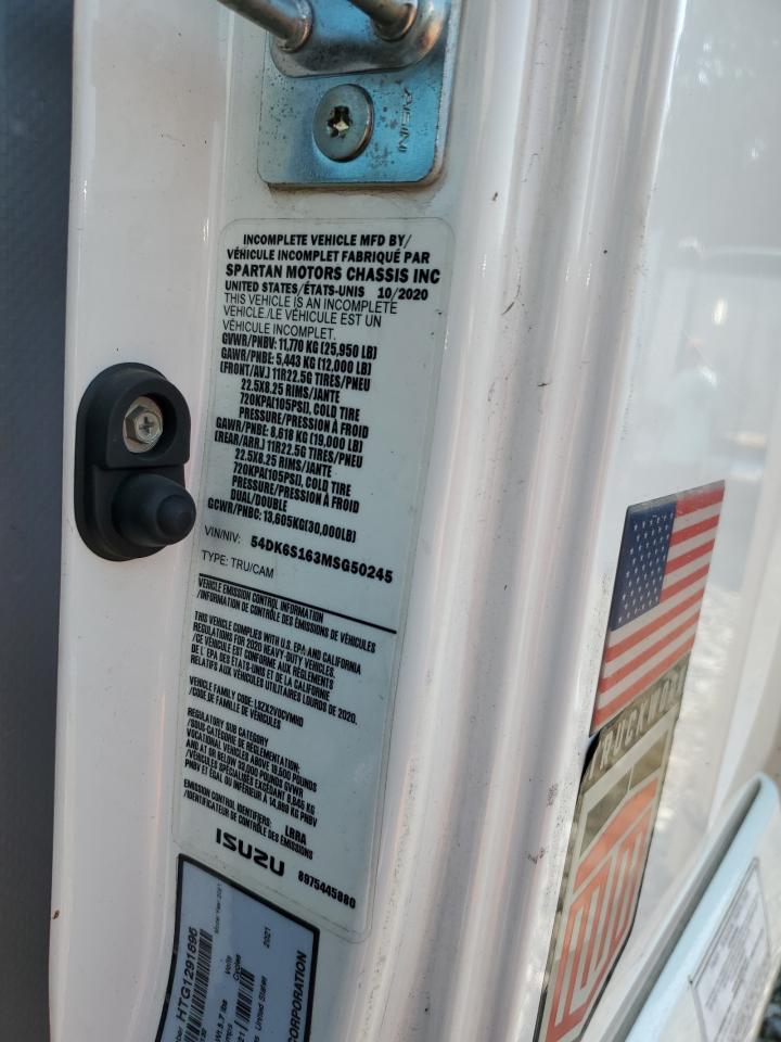 2021 Isuzu Ftr VIN: 54DK6S163MSG50245 Lot: 68451685