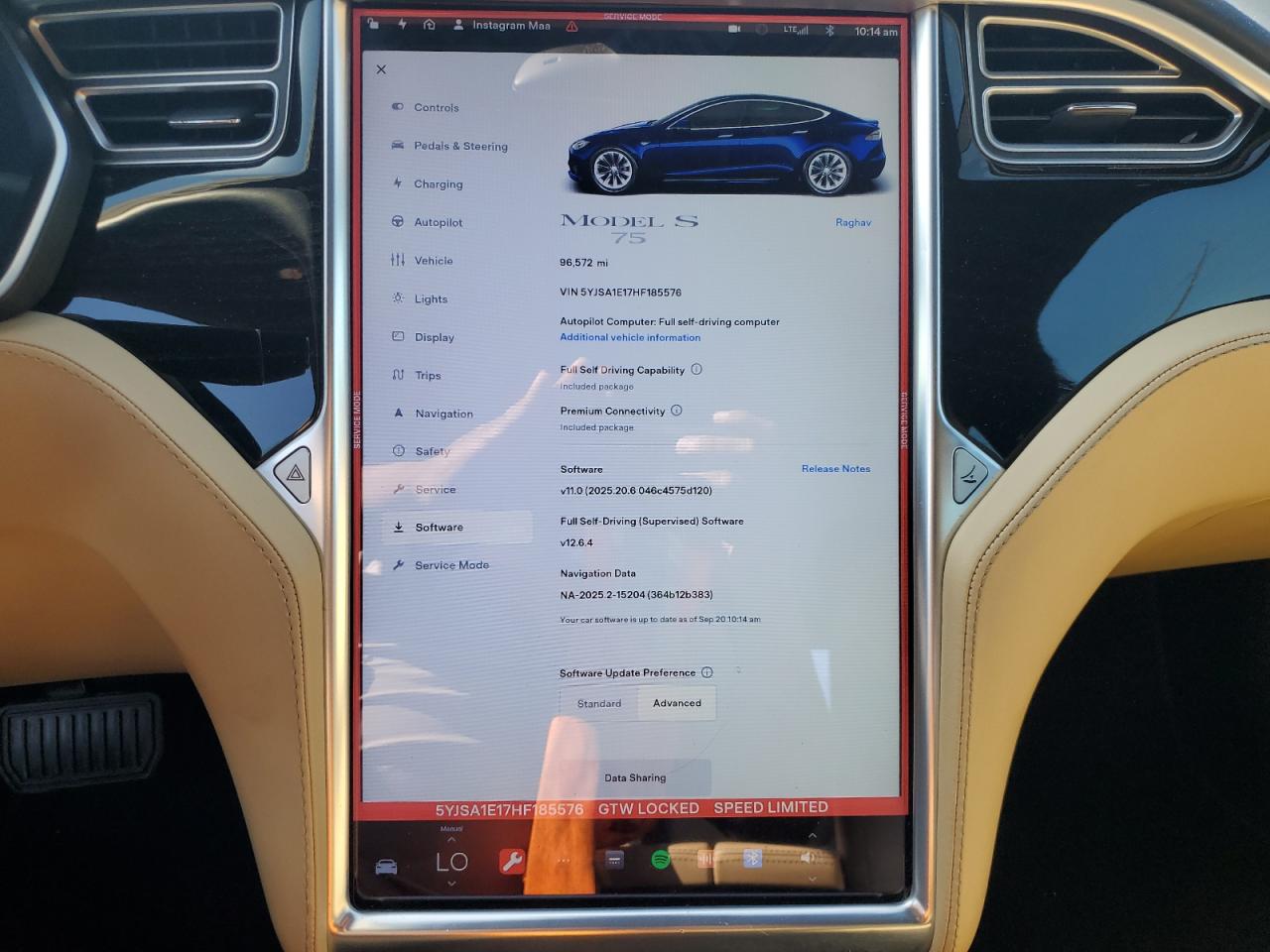 2017 Tesla Model S VIN: 5YJSA1E17HF185576 Lot: 71558445