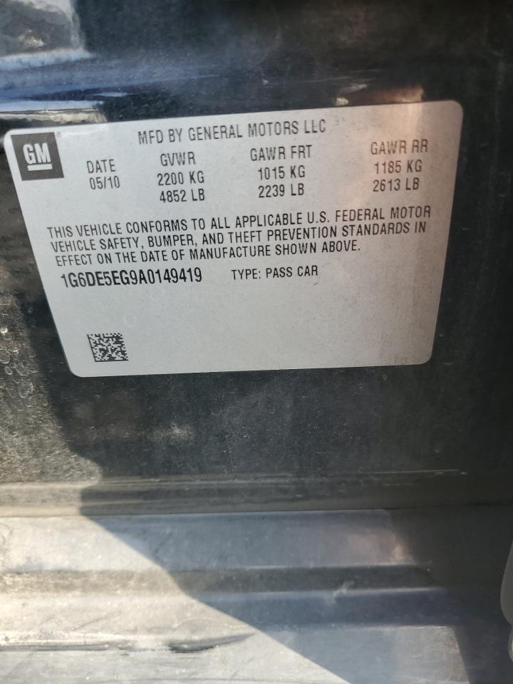 2010 Cadillac Cts Luxury Collection VIN: 1G6DE5EG9A0149419 Lot: 84770585