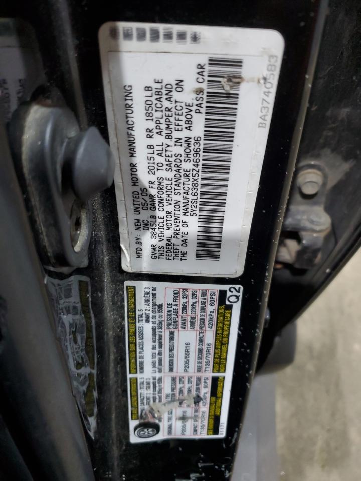 2005 Pontiac Vibe VIN: 5Y2SL638X5Z469636 Lot: 80844815