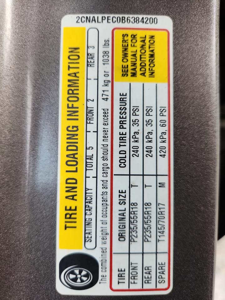 2011 Chevrolet Equinox Lt VIN: 2CNALPEC0B6384200 Lot: 81759125