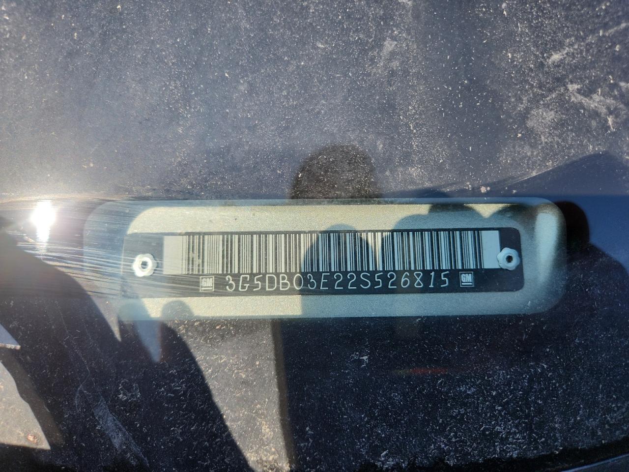 2002 Buick Rendezvous Cx VIN: 3G5DB03E22S526815 Lot: 81416475