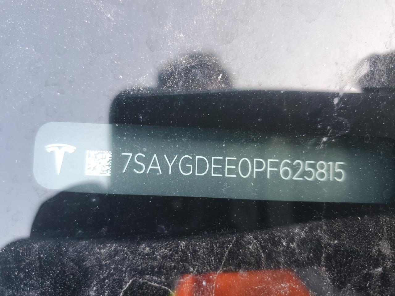 2023 Tesla Model Y VIN: 7SAYGDEE0PF625815 Lot: 84274695