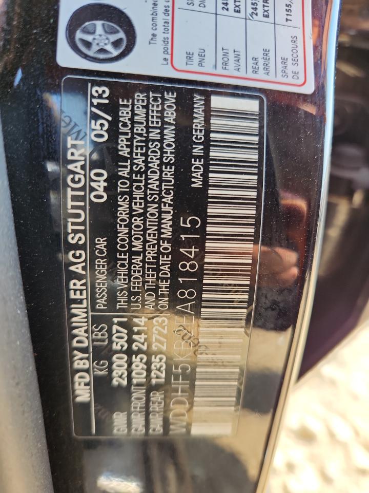 2014 Mercedes-Benz E 350 VIN: WDDHF5KB2EA818415 Lot: 80626835