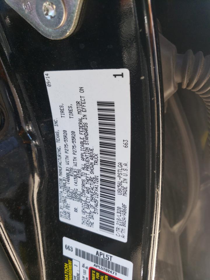 2015 Toyota Tundra Crewmax Limited VIN: 5TFHW5F12FX417201 Lot: 84732895