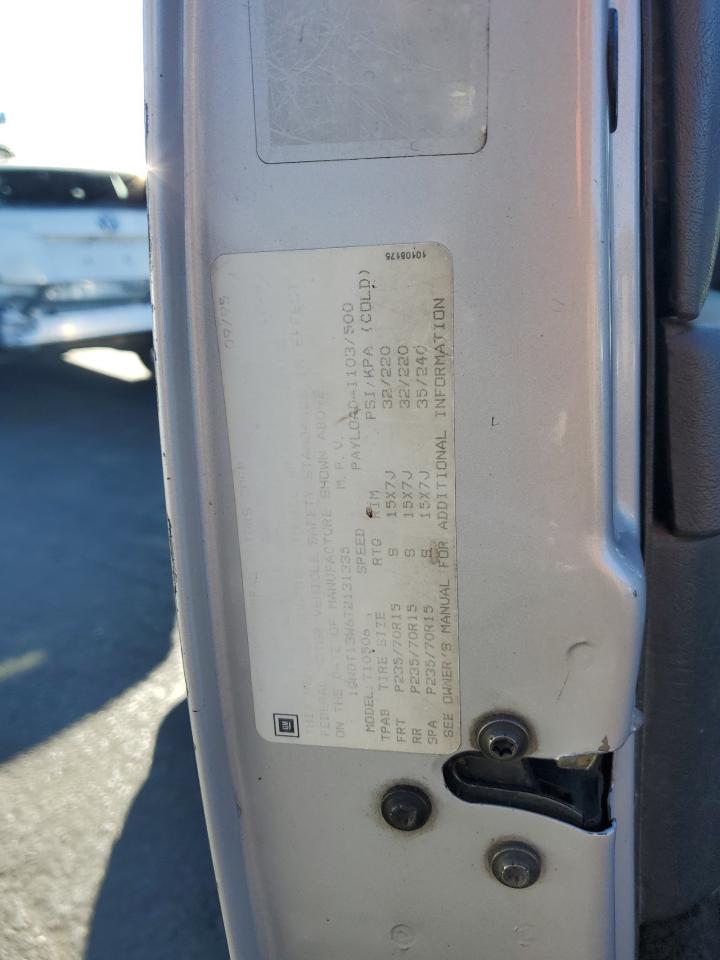 1993 Chevrolet Blazer S10 VIN: 1GNDT13W6T2131335 Lot: 80264865