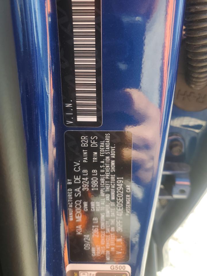 2025 Kia K4 Lx VIN: 3KPFT4DE0SE029491 Lot: 84440915