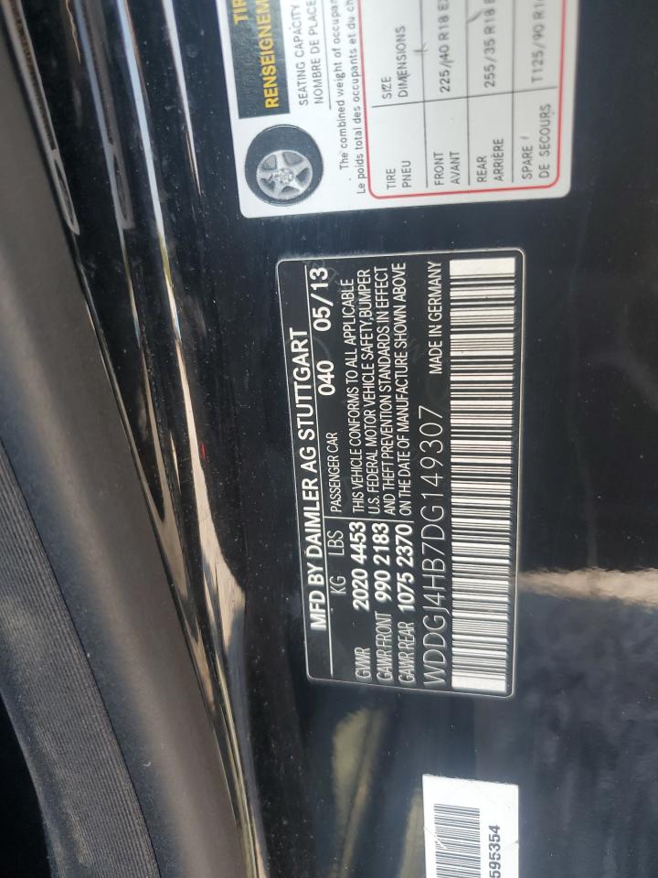 2013 Mercedes-Benz C 250 VIN: WDDGJ4HB7DG149307 Lot: 71407145