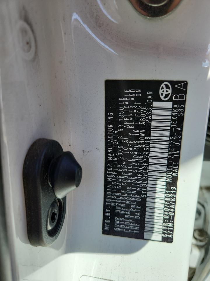 2015 Toyota Corolla L VIN: 5YFBURHE3FP245018 Lot: 81093465