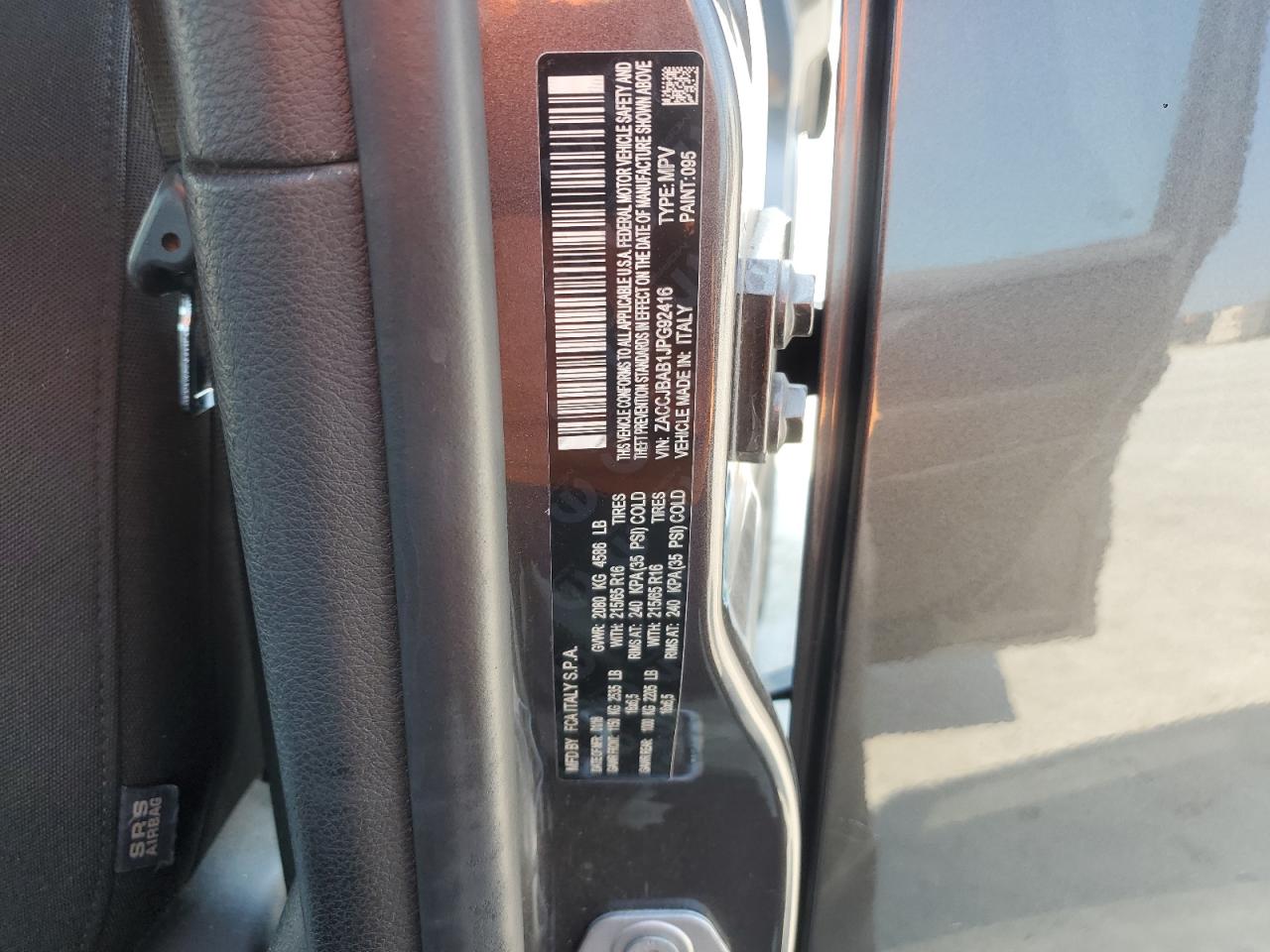 2018 Jeep Renegade Sport VIN: ZACCJBAB1JPG92416 Lot: 80303415