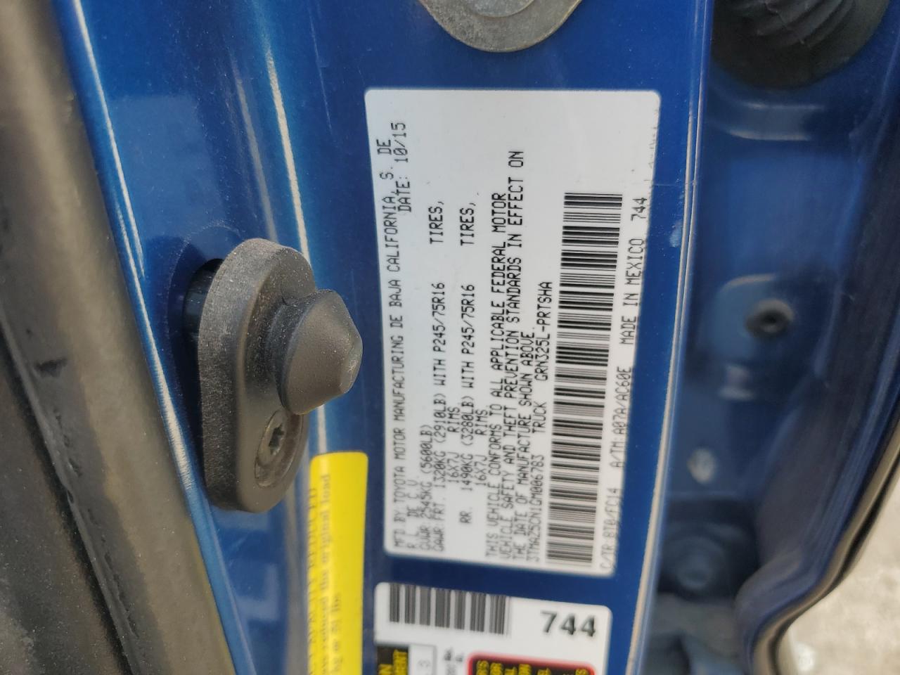 2016 Toyota Tacoma Double Cab VIN: 3TMAZ5CN1GM006783 Lot: 81508195